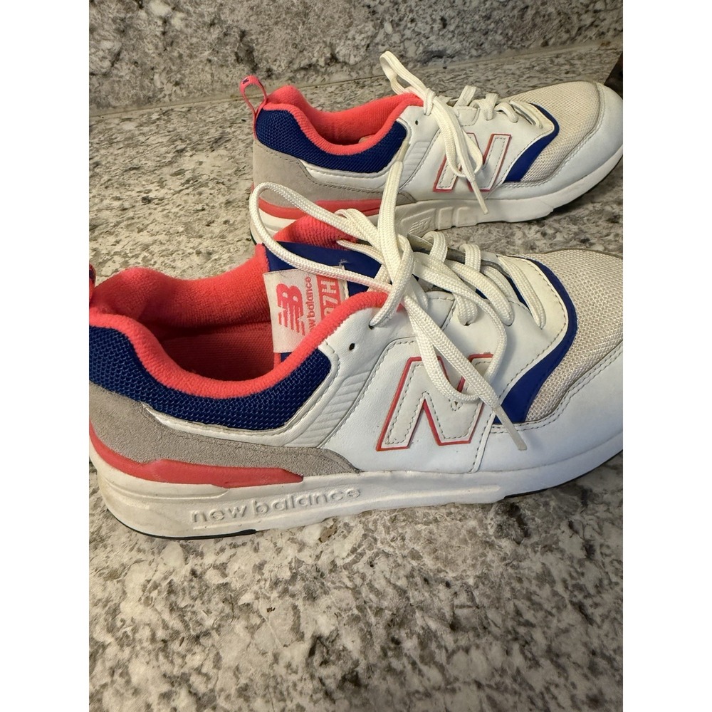 NEW BALANCE 997 H SHOES in WHITE / LASER BLUE sz‎ 6.5